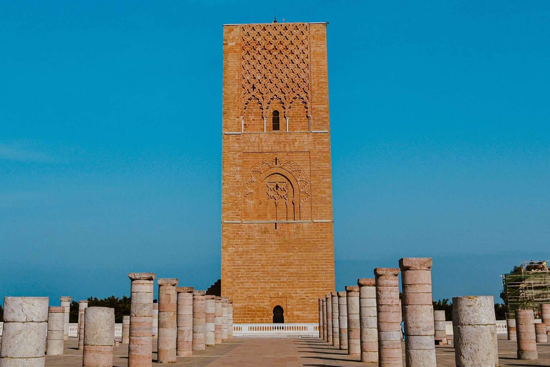 The Hassan Tower and its field of ancient columns, Rabat
