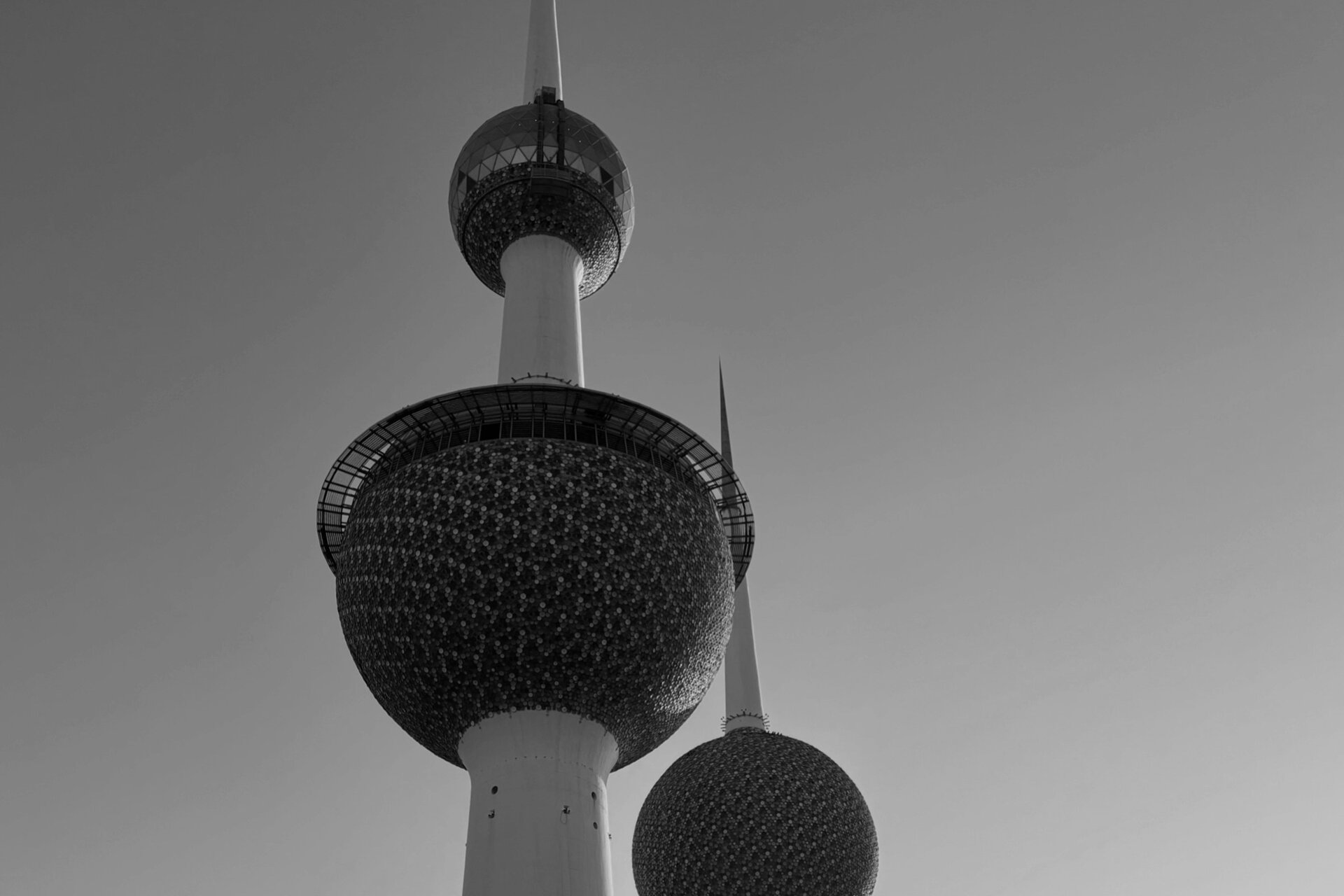 The Kuwait Towers rising against the sky, Kuwait City