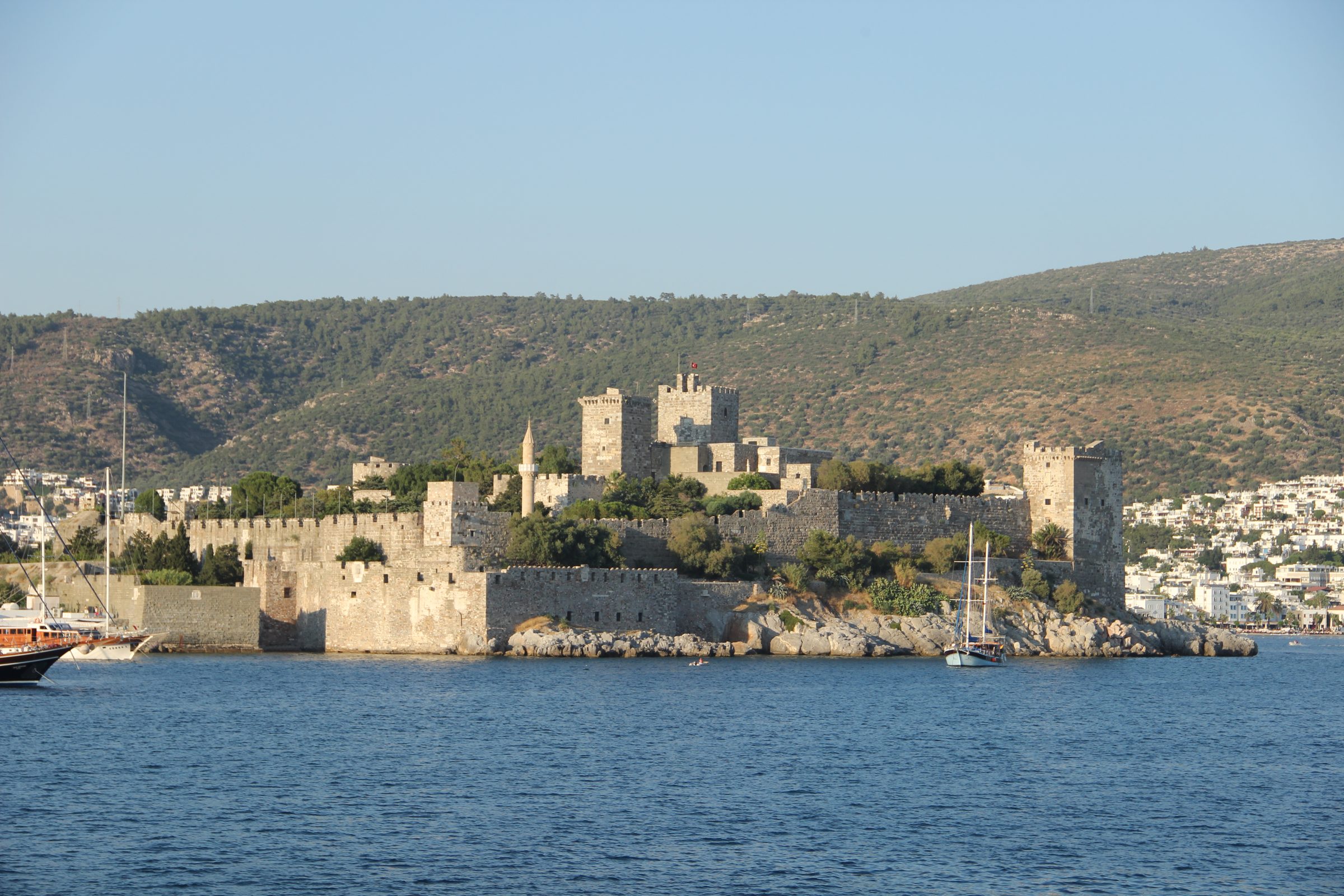 El Castillo de Bodrum en la costa egea de Turquía