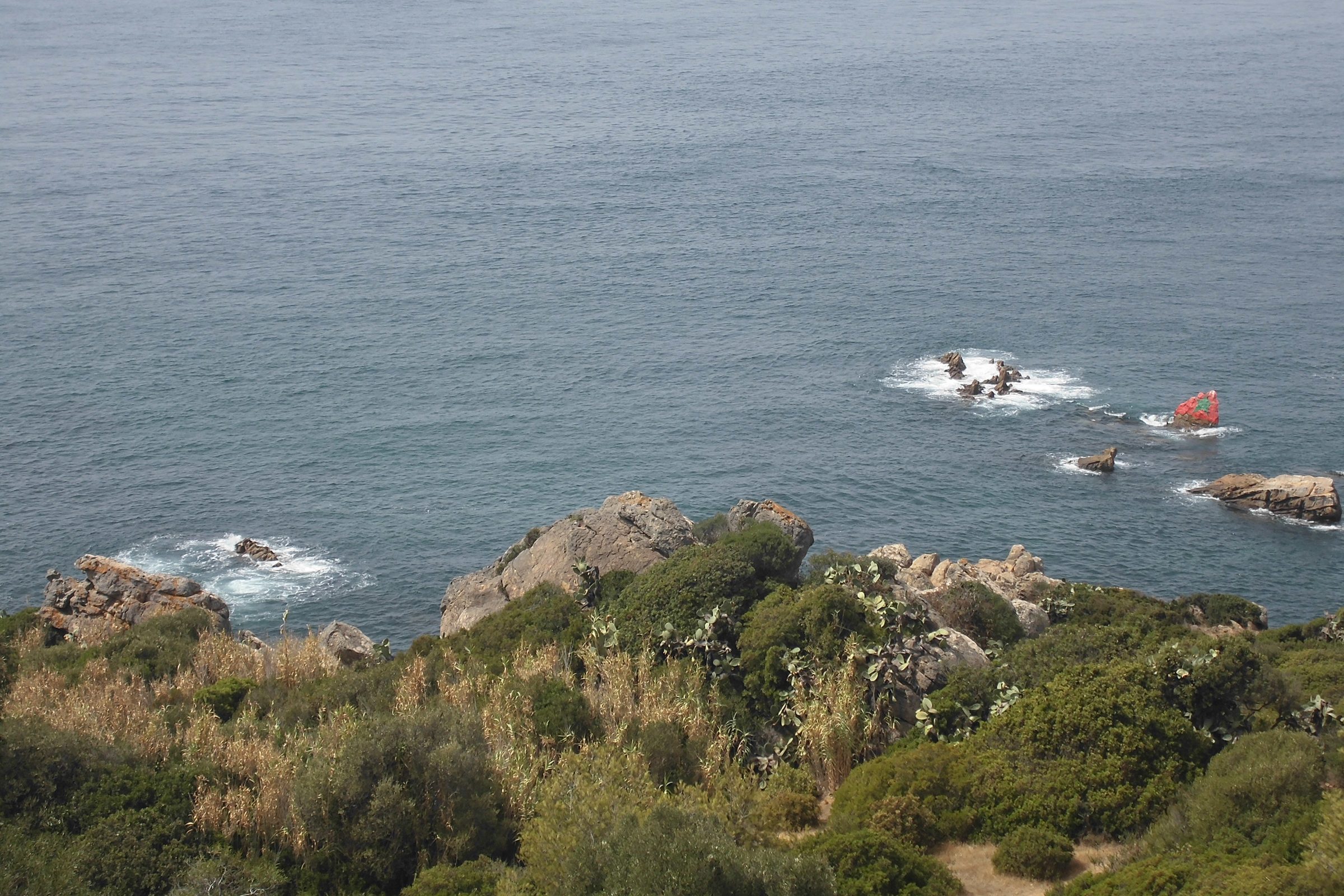 La rocosa costa atlántica del cabo Espartel, al oeste de Tánger