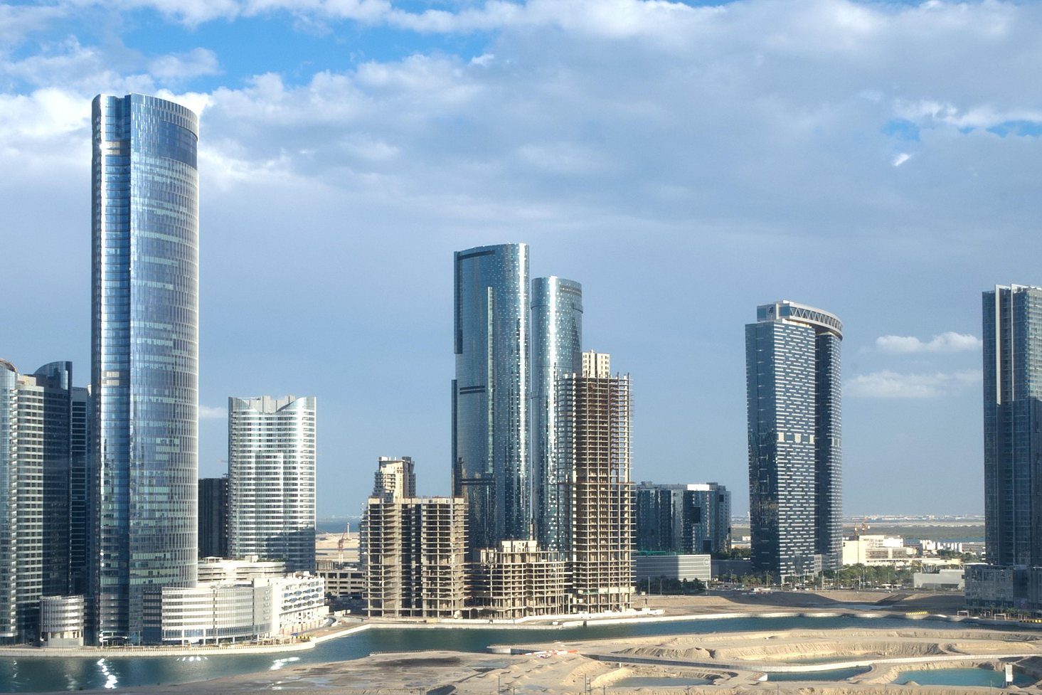 Las torres de la isla de Al Reem, Abu Dabi